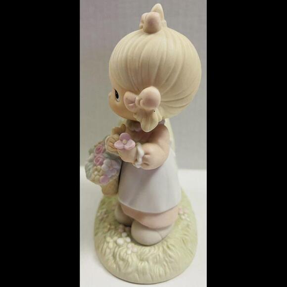 Vintage Precious Moments, “TO MY FOREVER FRIEND” (#100072) - 1985, PorcelainFig. - Picture 6 of 7